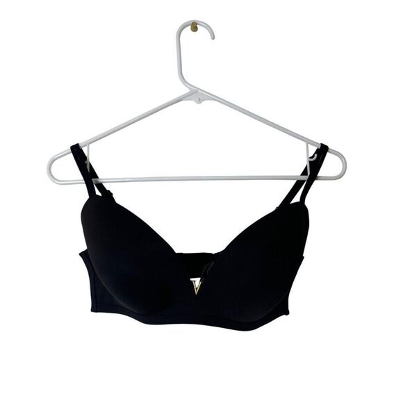 Victorias Secret Black Lightly Lined Demi Bra 34DD/S - Picture 3 of 5